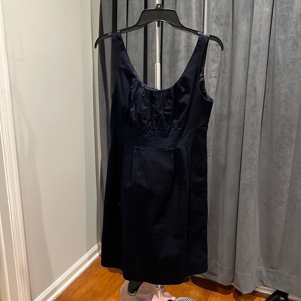 J. Crew cotton summer suiting navy dream